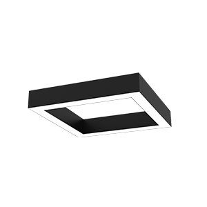 Светодиодный светильник VARTON Х-line квадратный подвесной 60 Вт 3000 К 575x575x100 мм RAL9005 черный муар с рассеивателем опал